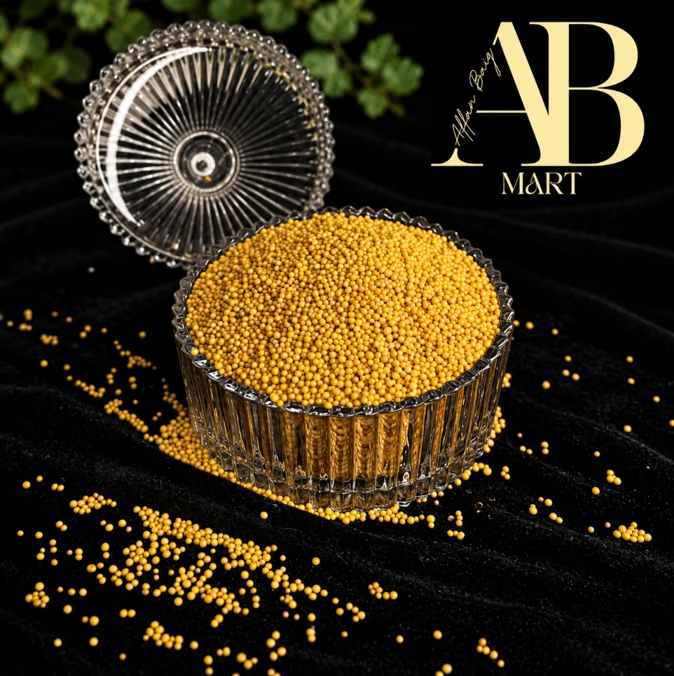 Yellow Mustard Seeds (Peeli Sarson) (500g)